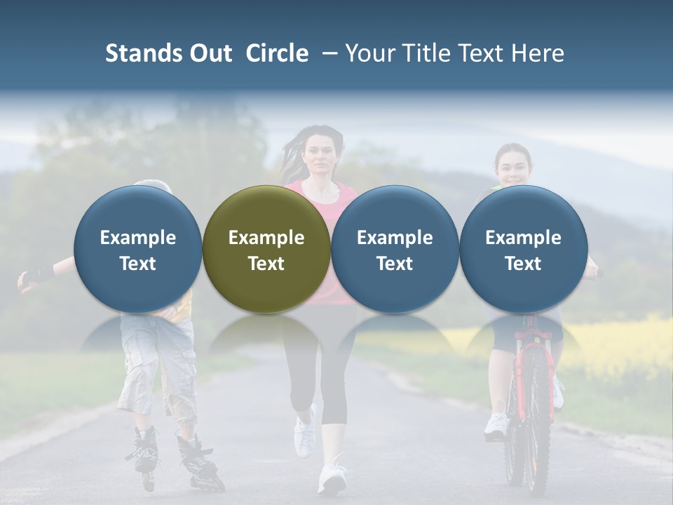 Child Women Horizontal PowerPoint Template