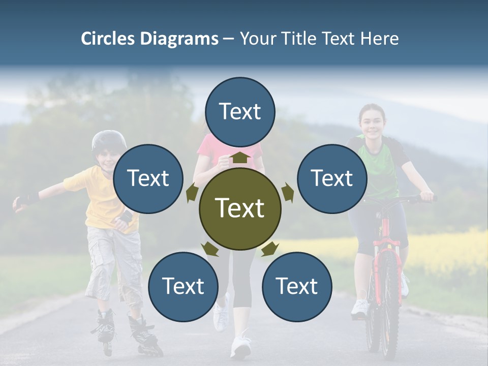 Child Women Horizontal PowerPoint Template