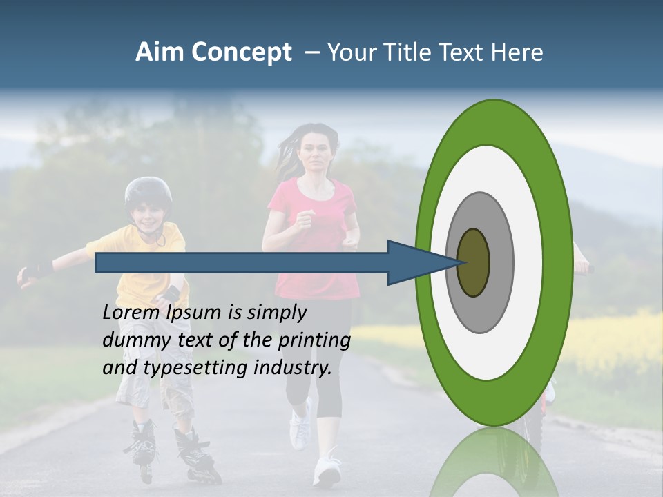 Child Women Horizontal PowerPoint Template