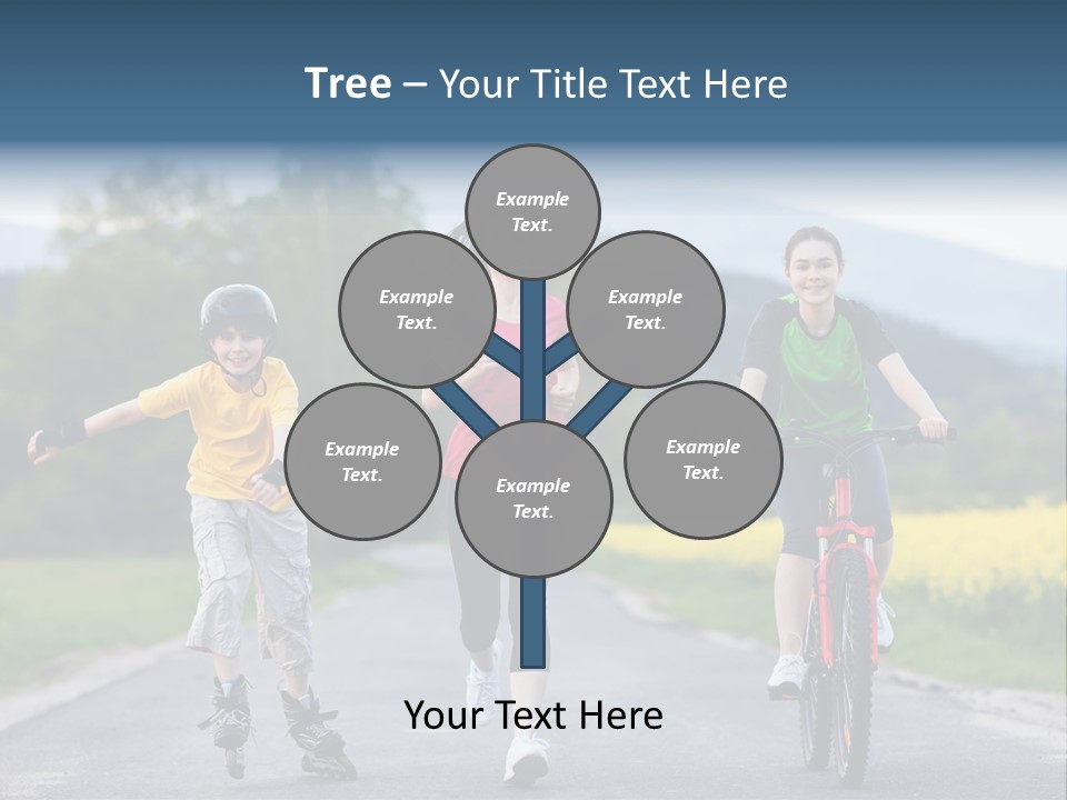 Child Women Horizontal PowerPoint Template