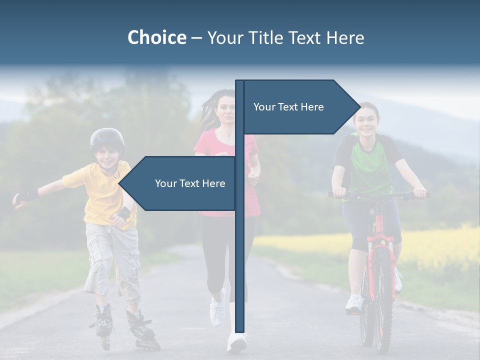 Child Women Horizontal PowerPoint Template