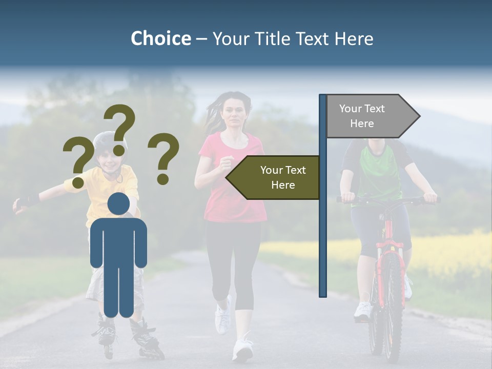 Child Women Horizontal PowerPoint Template