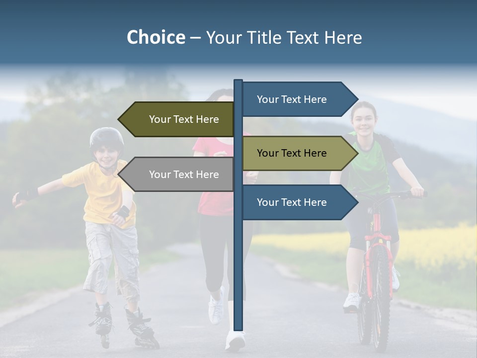 Child Women Horizontal PowerPoint Template