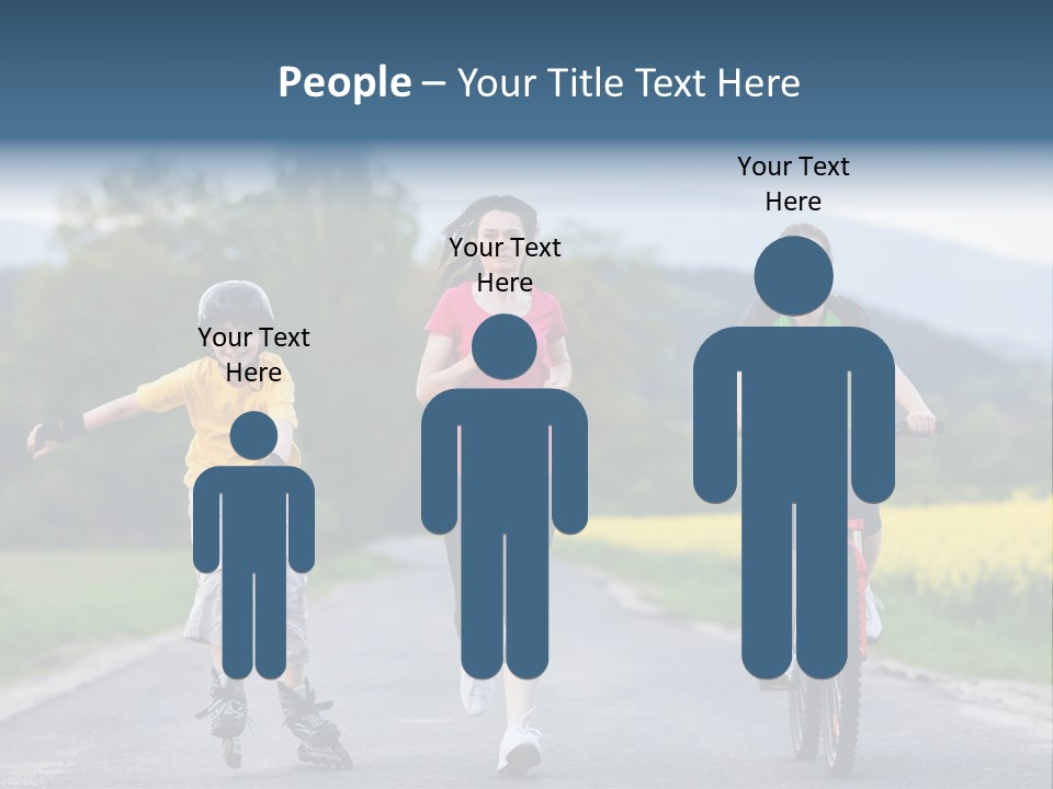 Child Women Horizontal PowerPoint Template