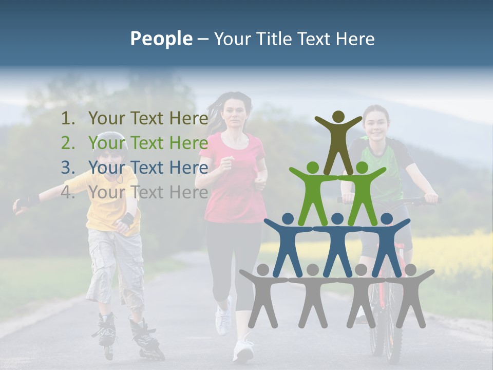 Child Women Horizontal PowerPoint Template