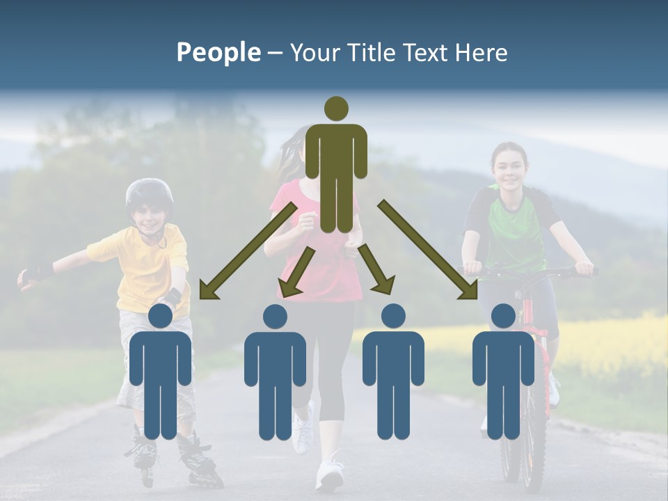 Child Women Horizontal PowerPoint Template