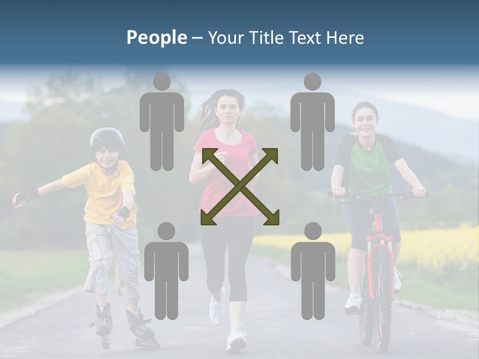 Child Women Horizontal PowerPoint Template