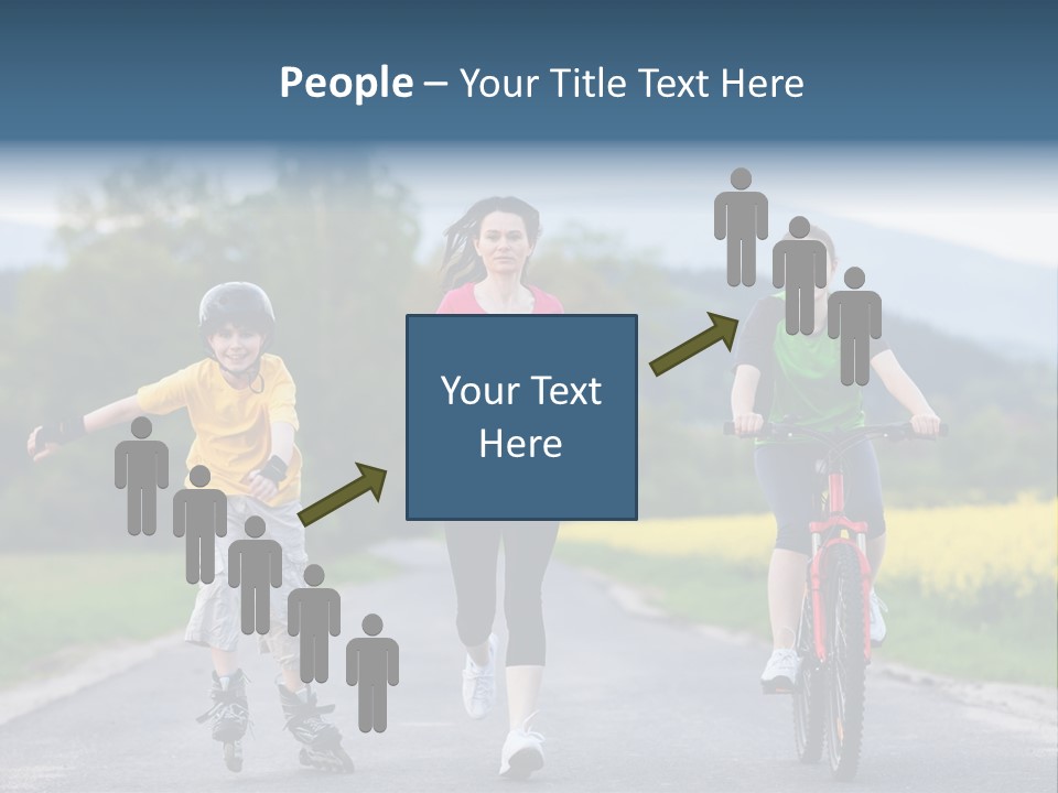 Child Women Horizontal PowerPoint Template