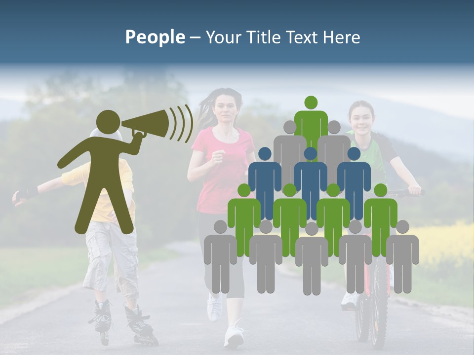 Child Women Horizontal PowerPoint Template