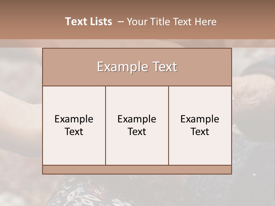 Multigeneration Family Friendship Two People PowerPoint Template