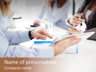 Technology Office Man PowerPoint Template