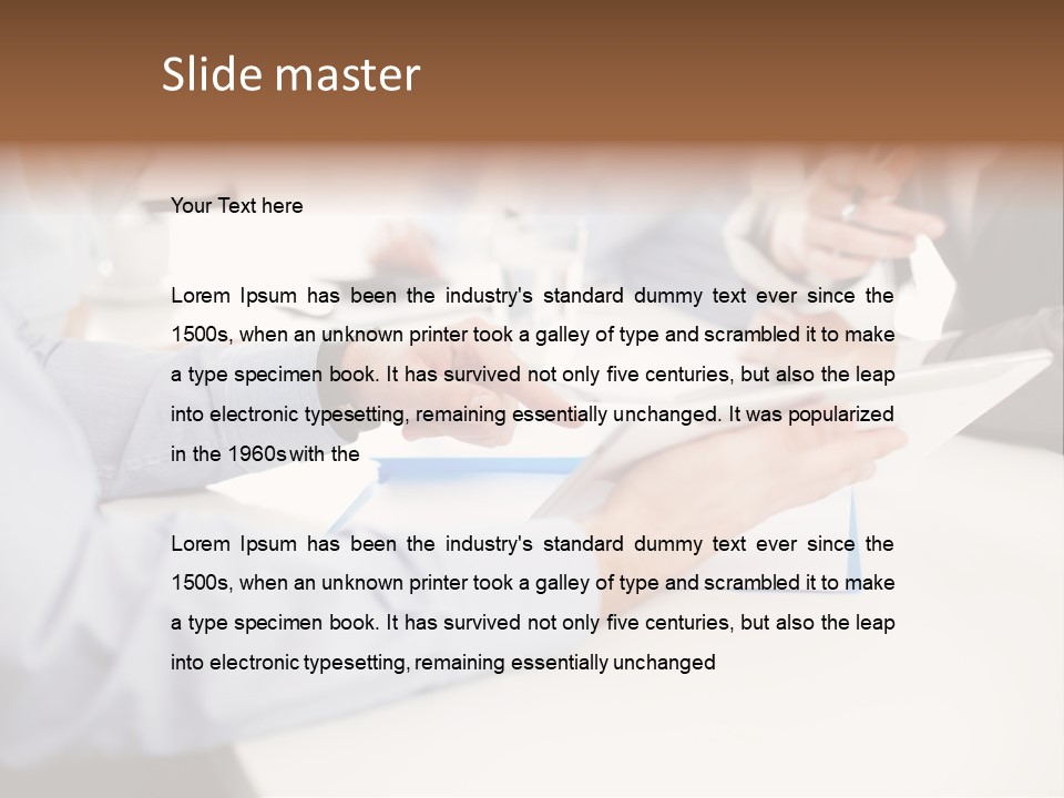 Technology Office Man PowerPoint Template