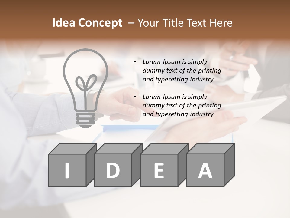 Technology Office Man PowerPoint Template