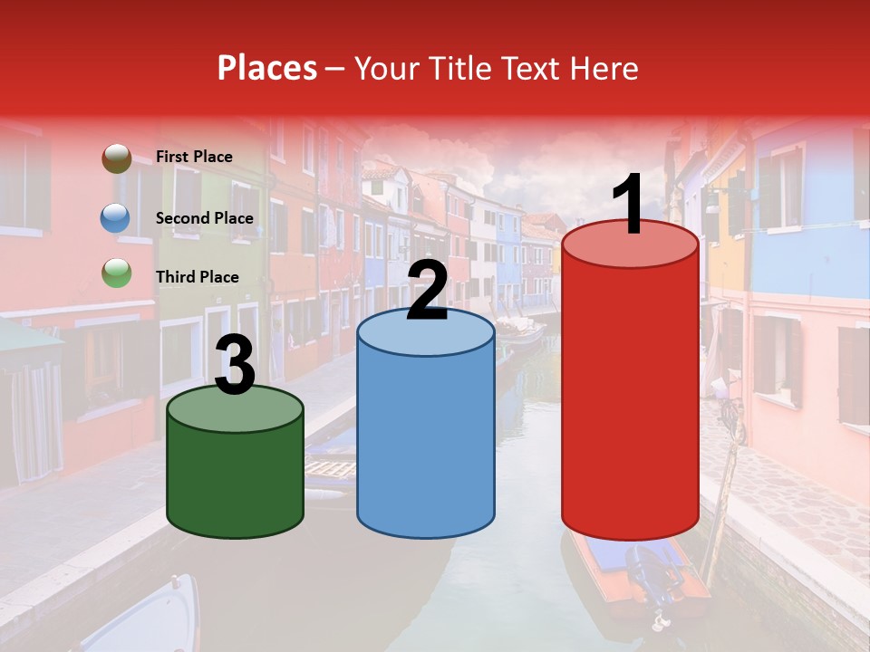 Building Cityscape Reflection PowerPoint Template