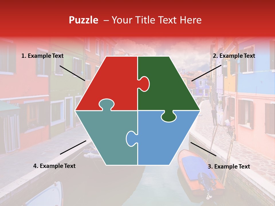 Building Cityscape Reflection PowerPoint Template