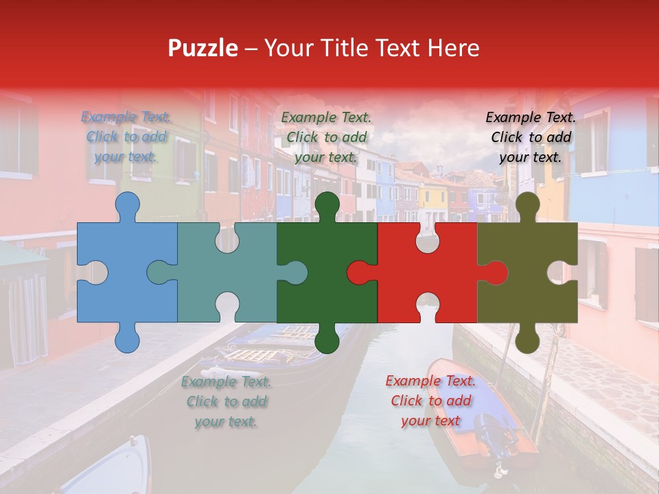 Building Cityscape Reflection PowerPoint Template