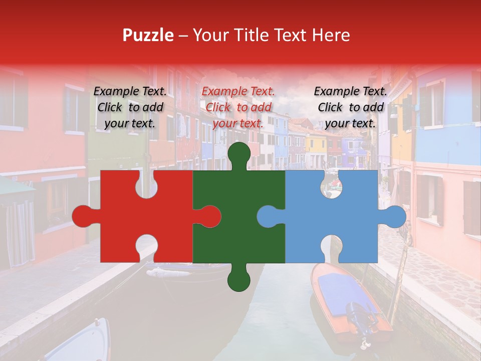 Building Cityscape Reflection PowerPoint Template