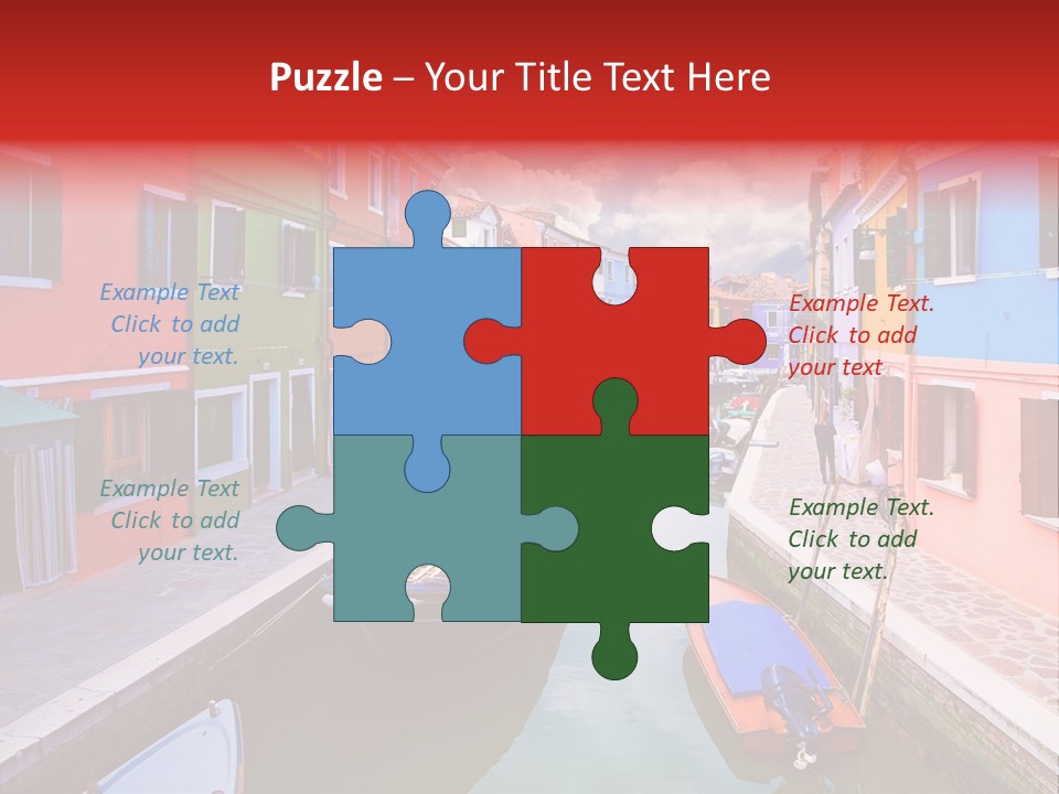 Building Cityscape Reflection PowerPoint Template