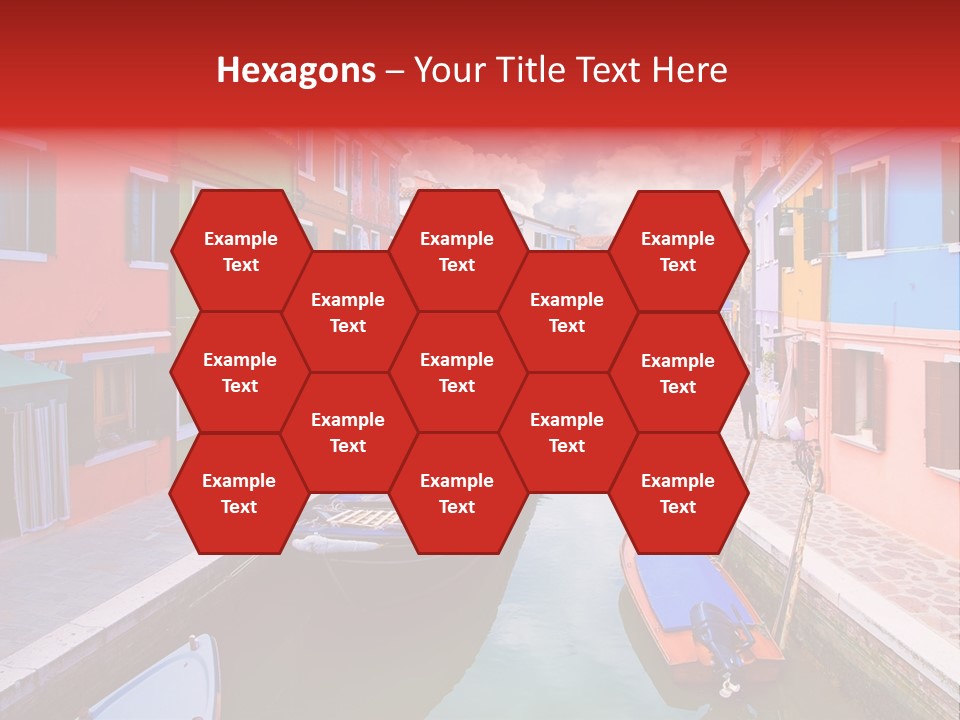 Building Cityscape Reflection PowerPoint Template