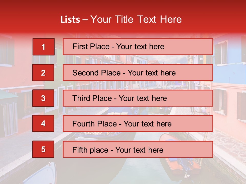 Building Cityscape Reflection PowerPoint Template