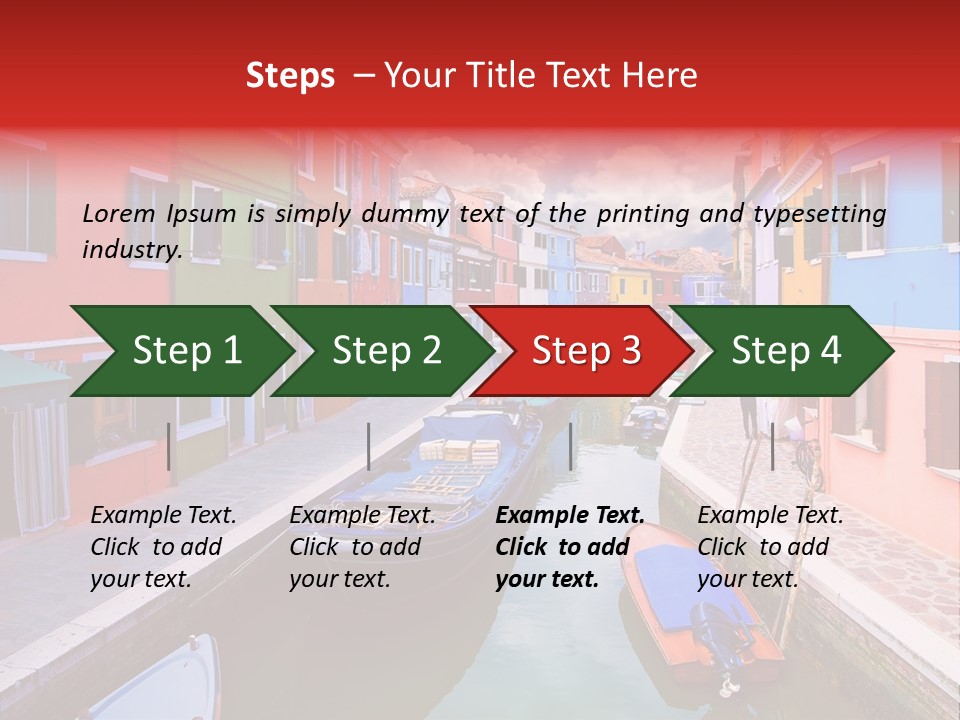 Building Cityscape Reflection PowerPoint Template