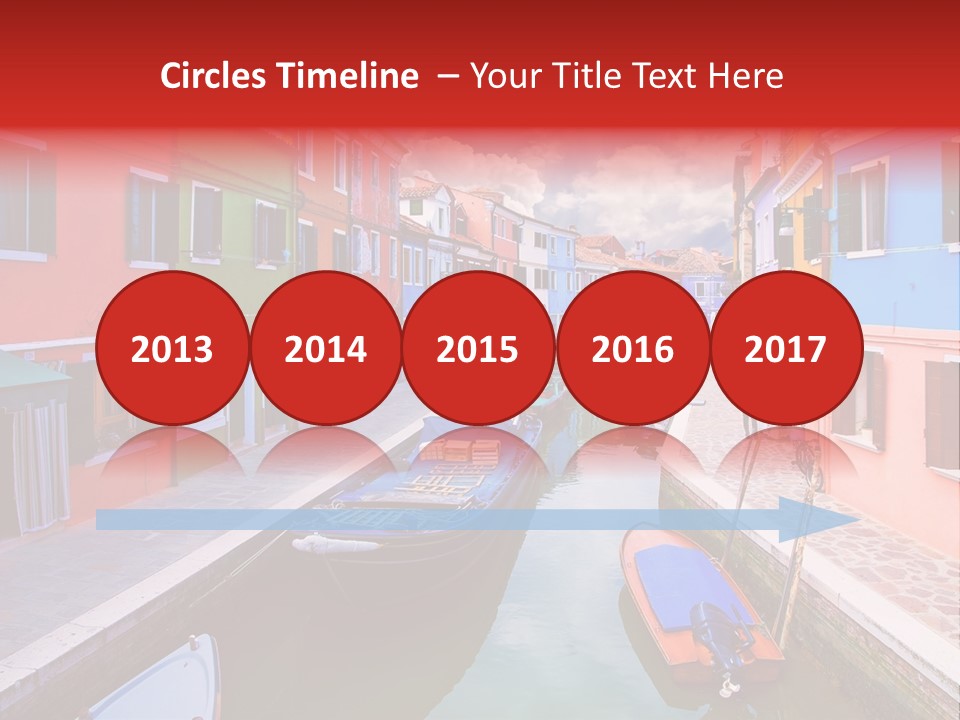 Building Cityscape Reflection PowerPoint Template