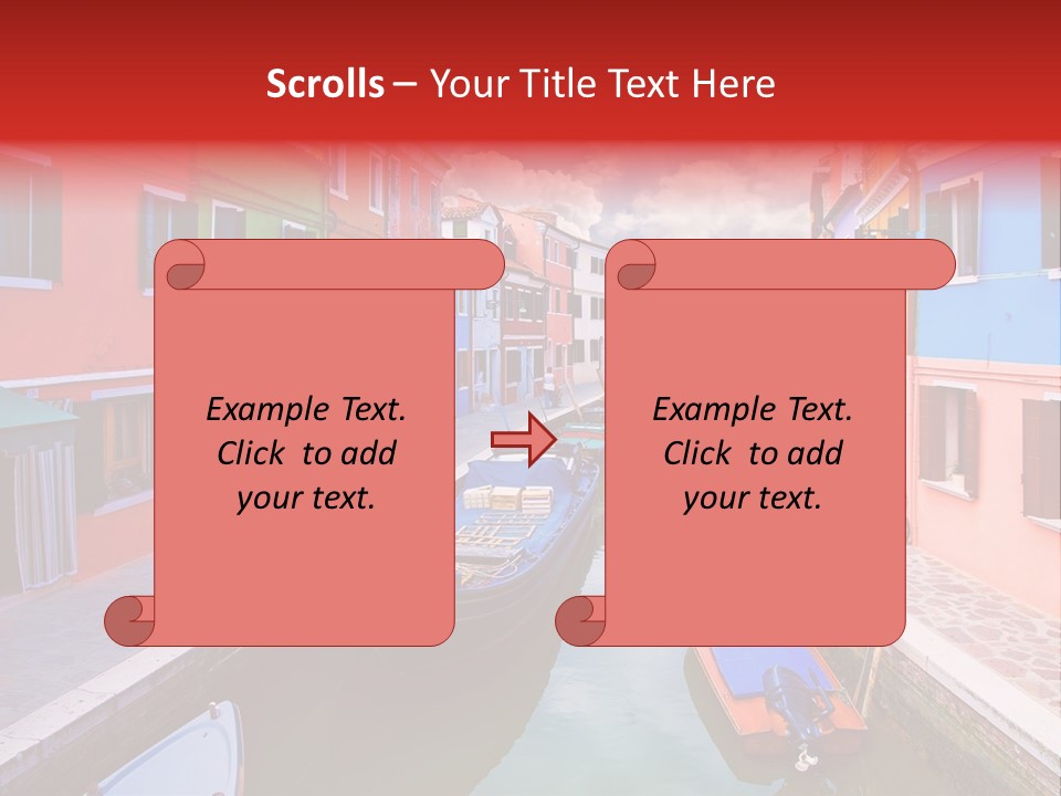 Building Cityscape Reflection PowerPoint Template