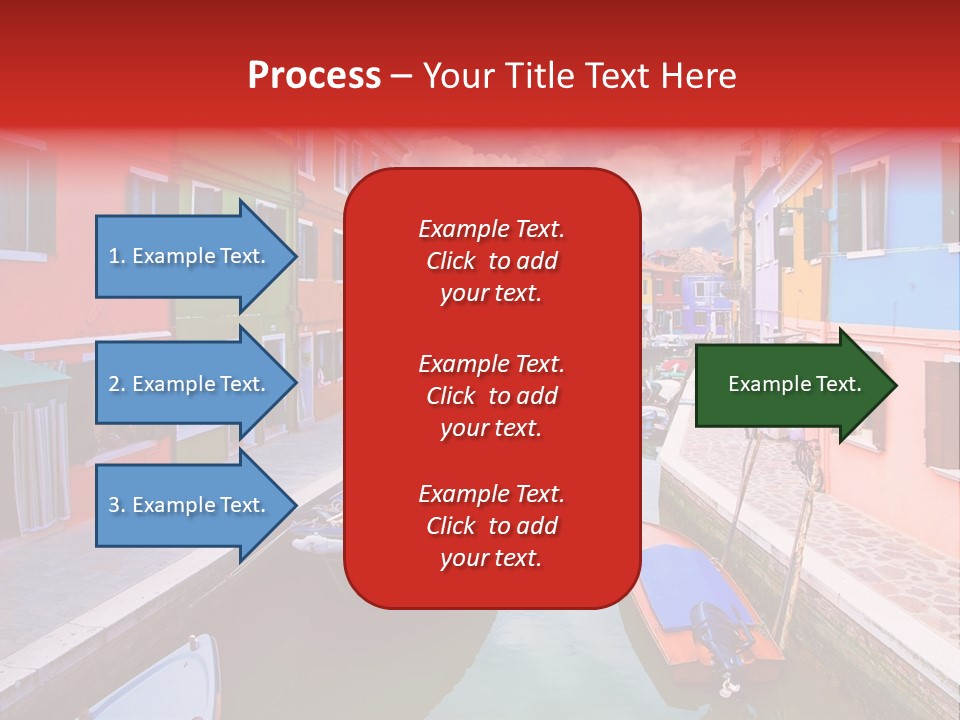 Building Cityscape Reflection PowerPoint Template