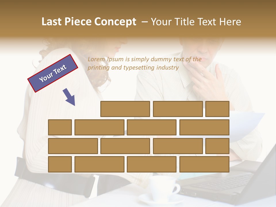 Alone Standing White PowerPoint Template