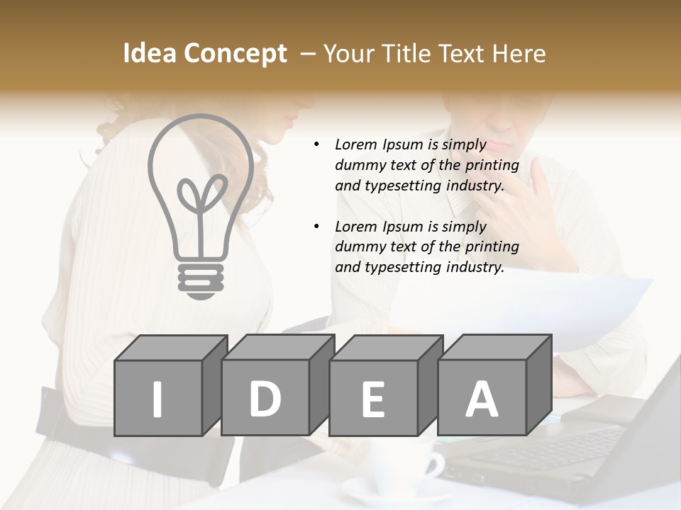 Alone Standing White PowerPoint Template