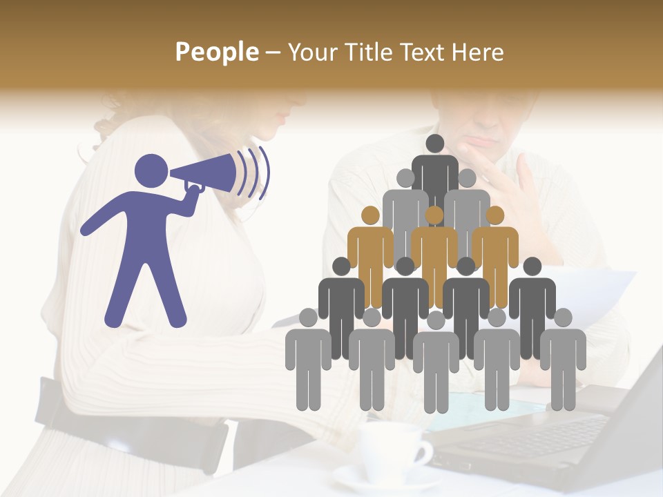 Alone Standing White PowerPoint Template