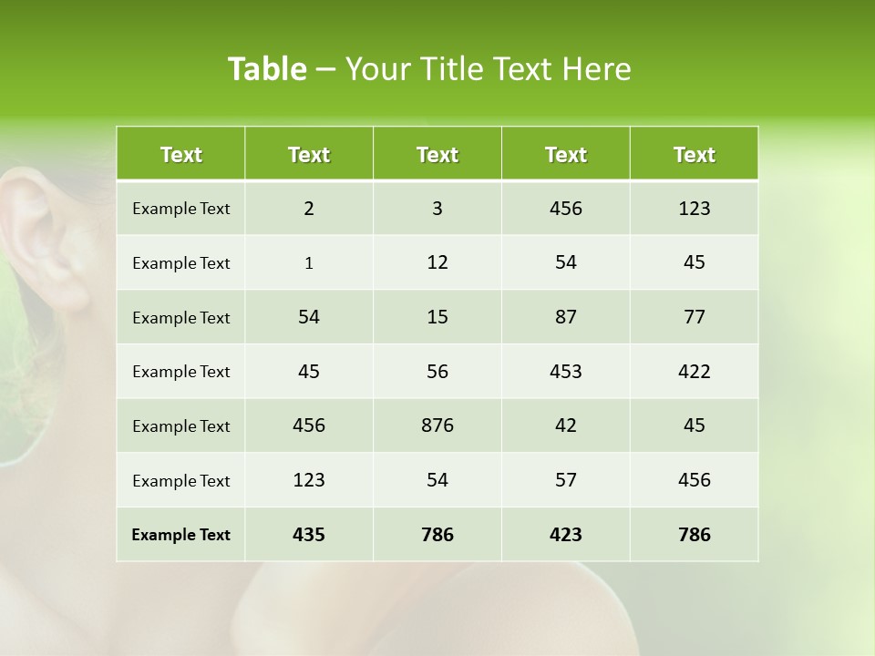 Beauty Life Nature PowerPoint Template