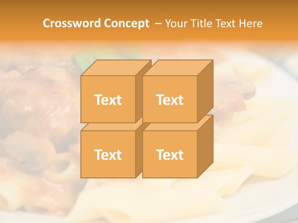 Pasta Restaurant Nobody PowerPoint Template
