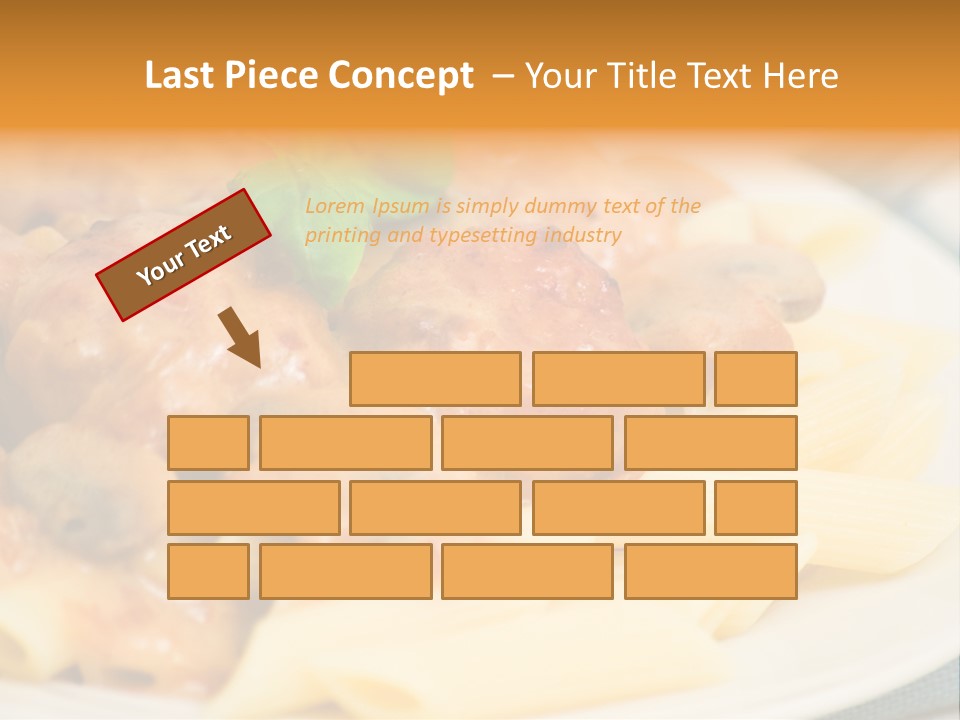 Pasta Restaurant Nobody PowerPoint Template