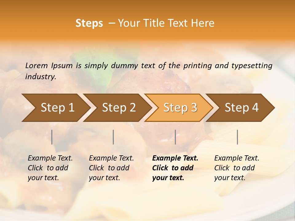 Pasta Restaurant Nobody PowerPoint Template