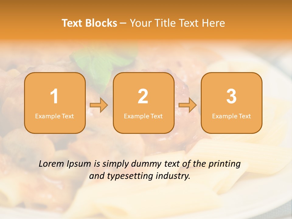 Pasta Restaurant Nobody PowerPoint Template