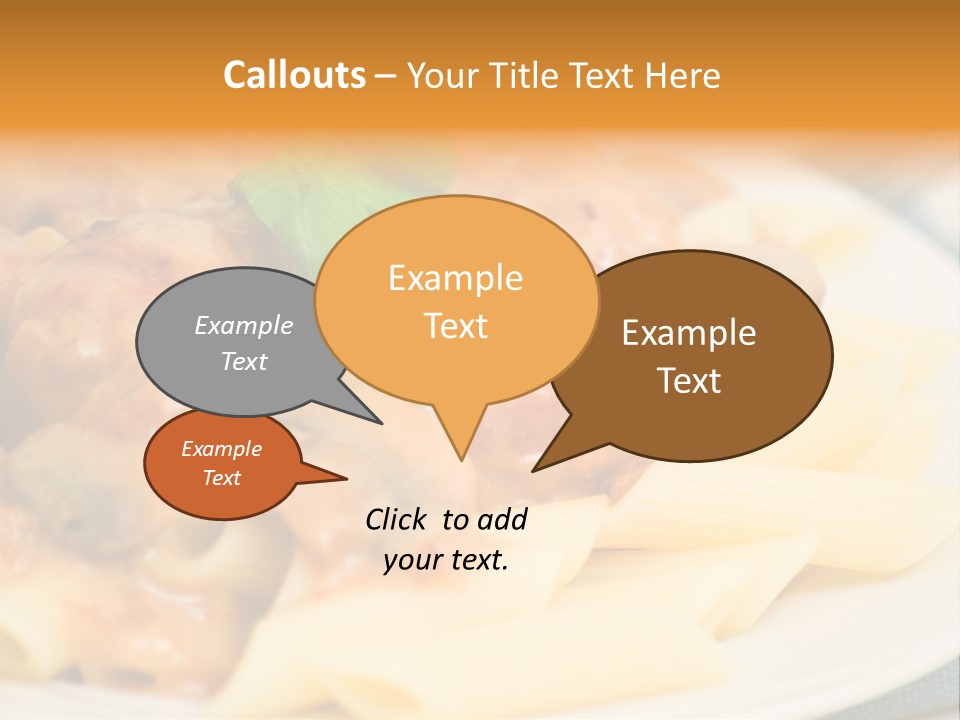 Pasta Restaurant Nobody PowerPoint Template