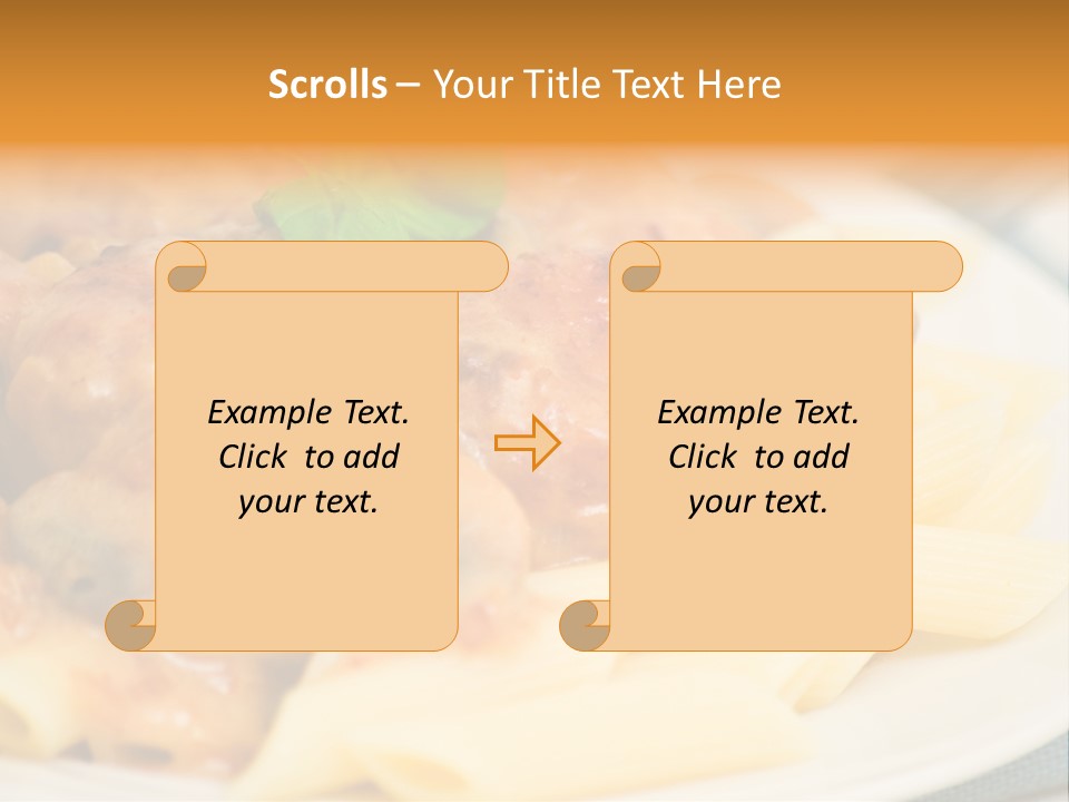 Pasta Restaurant Nobody PowerPoint Template