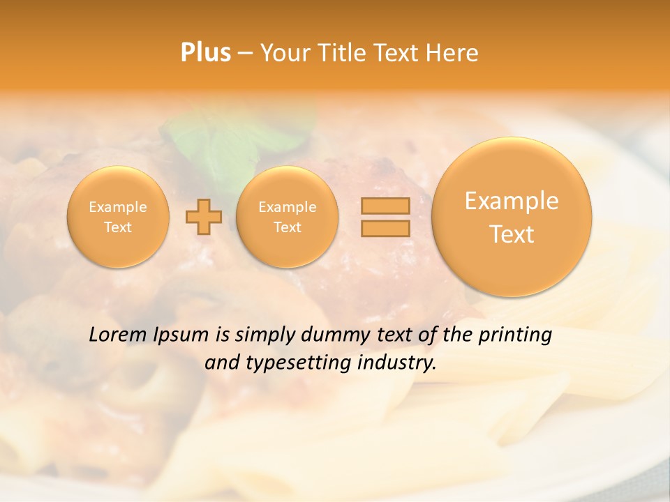 Pasta Restaurant Nobody PowerPoint Template