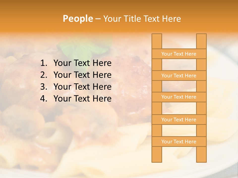 Pasta Restaurant Nobody PowerPoint Template