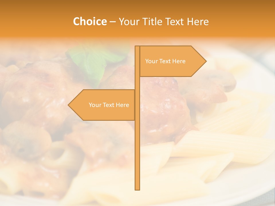 Pasta Restaurant Nobody PowerPoint Template