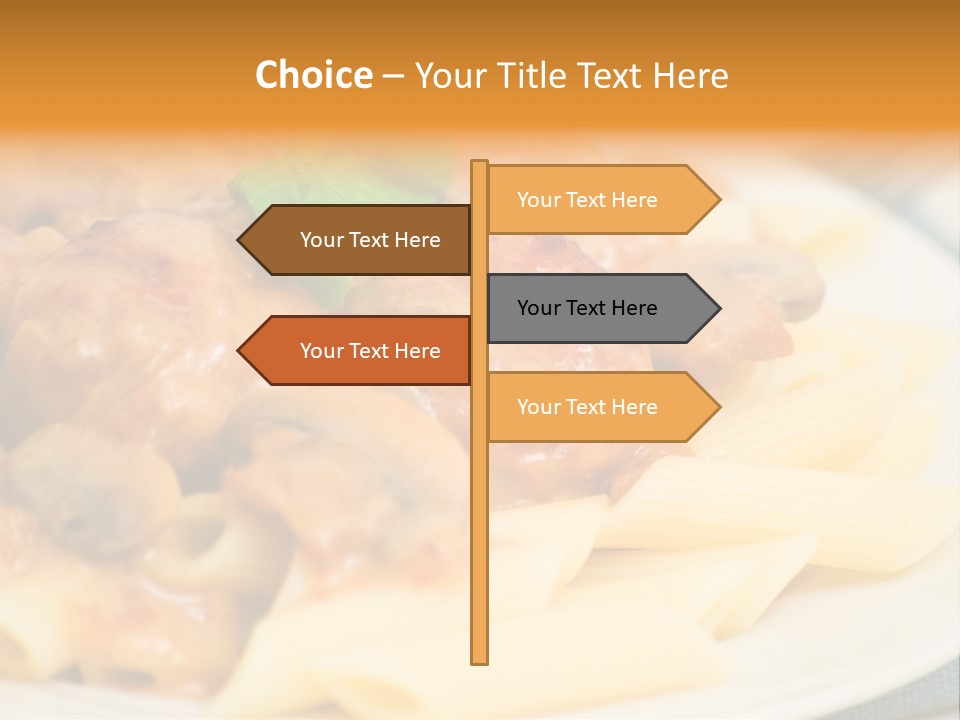 Pasta Restaurant Nobody PowerPoint Template