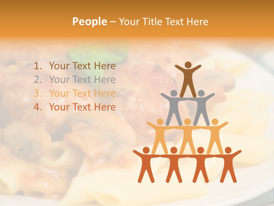 Pasta Restaurant Nobody PowerPoint Template