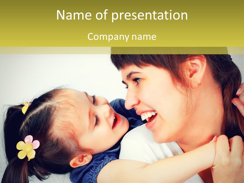 Preschooler Horizontal  PowerPoint Template