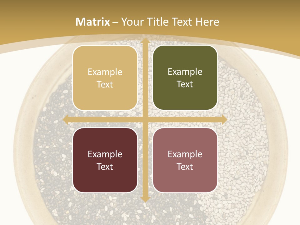 White Salvia Hispanica Antioxidant PowerPoint Template