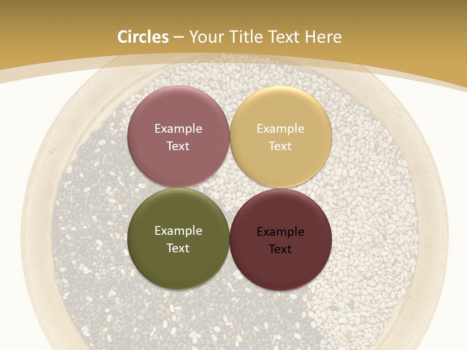 White Salvia Hispanica Antioxidant PowerPoint Template