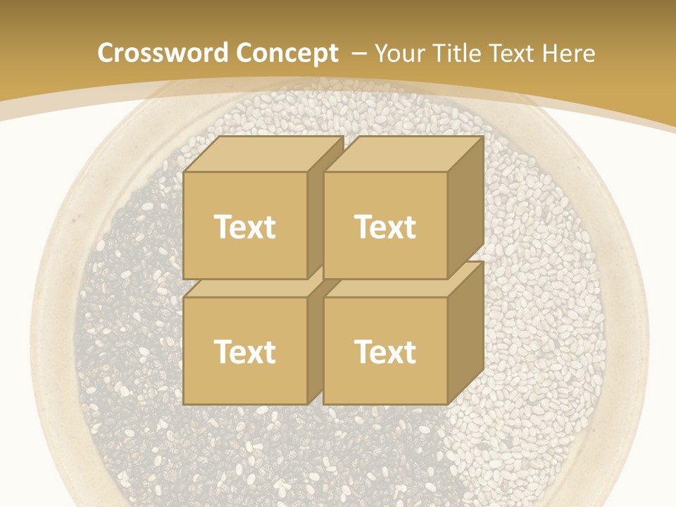 White Salvia Hispanica Antioxidant PowerPoint Template