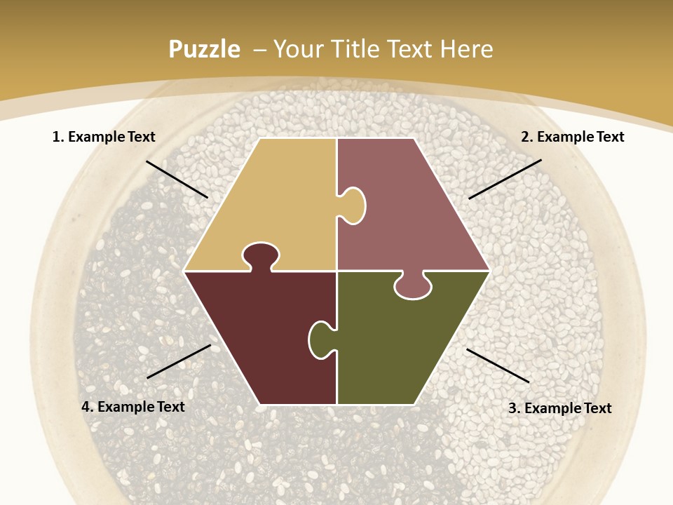 White Salvia Hispanica Antioxidant PowerPoint Template