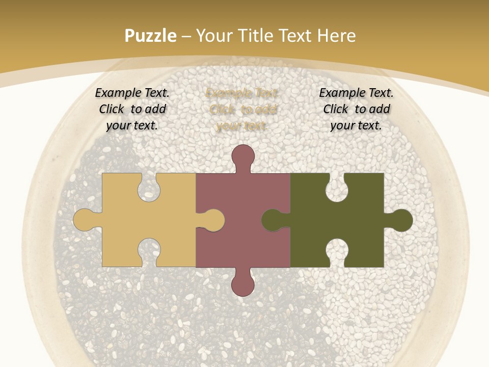 White Salvia Hispanica Antioxidant PowerPoint Template