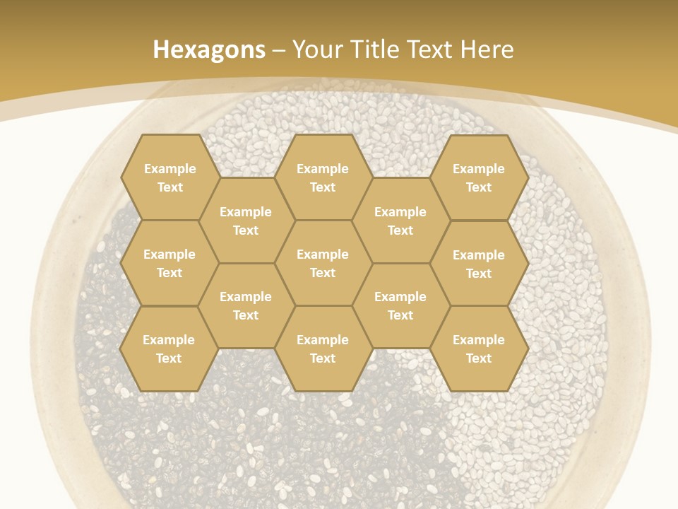 White Salvia Hispanica Antioxidant PowerPoint Template